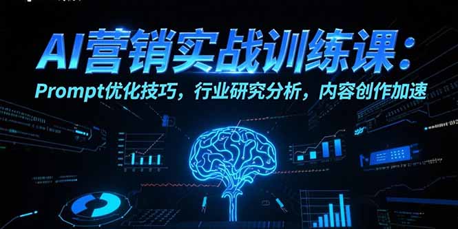 AI营销实战训练课：Prompt优化技巧，行业研究分析，内容创作加速-chywc