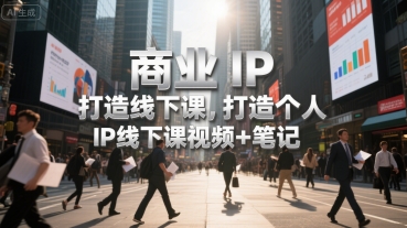 商业IP打造线下课，打造个人 IP线下课视频+笔记-chywc