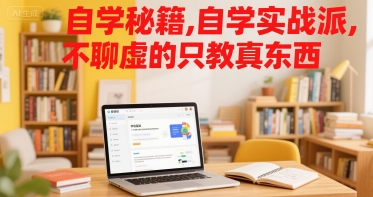 自学秘籍，自学实战派，不聊虚的只教真东西-chywc