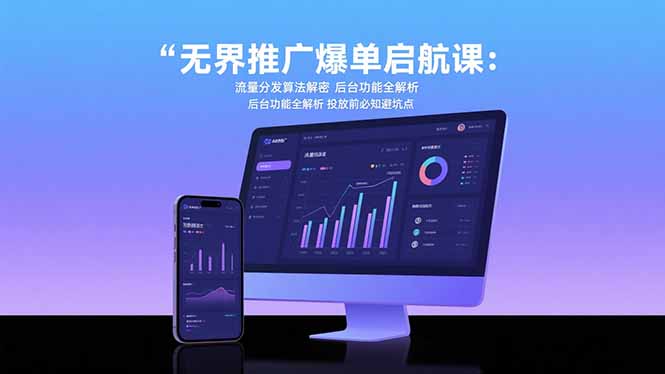无界推广爆单启航课：流量分发算法解密 后台功能全解析 投放前必知避坑点-chywc