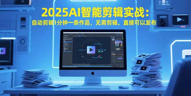 2025AI智能剪辑实战：自动剪辑1分钟一条作品，无需剪辑，直接可以发布-chywc