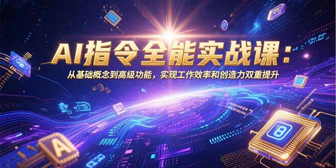 AI指令全能实战课：从基础概念到高级功能，实现工作效率和创造力双重提升-chywc