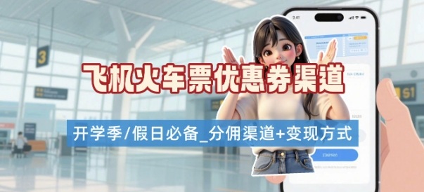 学生党必看！机票火车票优惠券申请渠道 + 项目打法，开学季节日速存-chywc