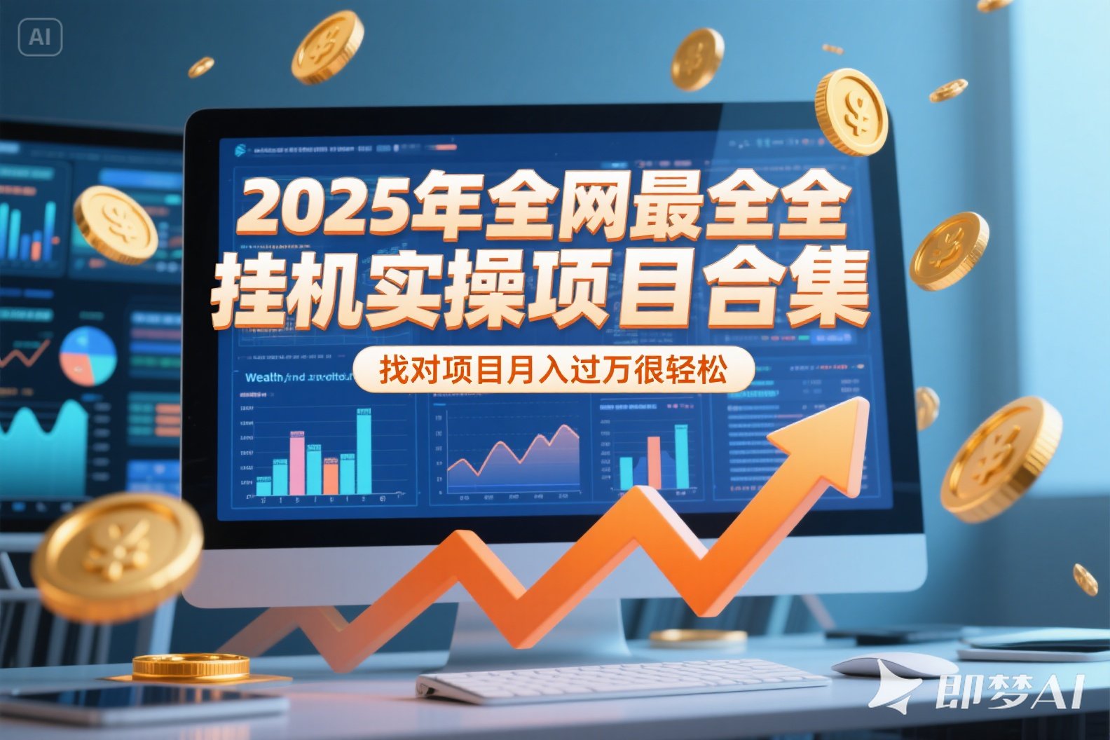 2025年挂机实操项目实操演练，挂机类型，AI直播类型，轻资产创业类型…-chywc