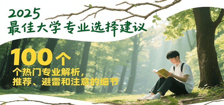 2025最佳大学专业选择建议，100个热门专业解析，推荐、避雷和注意的细节-chywc