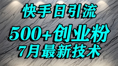创业粉怎么打？快手精准引流创业粉，宝妈群体日进500+精准流量-chywc