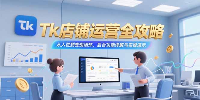 Tk店铺运营全攻略，从入驻到变现闭环，后台功能详解与实操演示-chywc