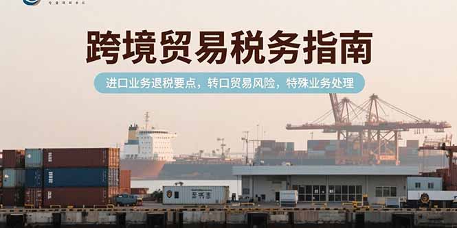 跨境贸易税务指南，进口业务退税要点，转口贸易风险，特殊业务处理-chywc