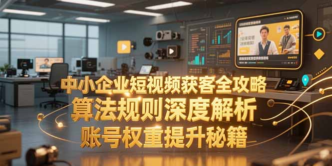 中小企业短视频获客全攻略，算法规则深度解析，账号权重提升秘籍-chywc