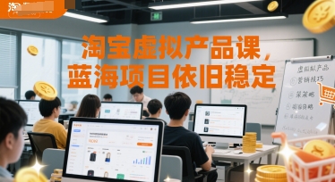 淘宝虚拟产品课，蓝海项目依旧稳定-chywc
