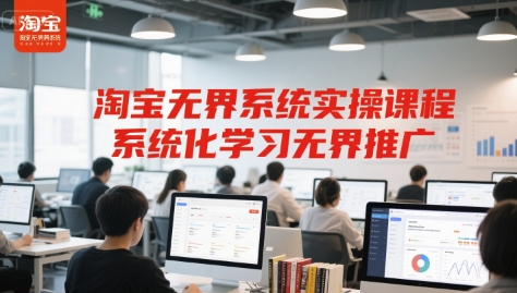 淘宝无界系统实操课程，系统化学习无界推广-chywc