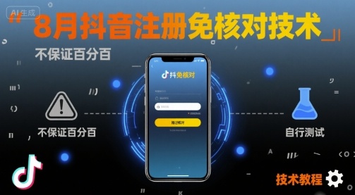 8月抖音注册免核对技术，不保证百分百，自测-chywc