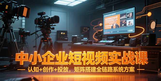 中小企业短视频实战课，认知+创作+投放，矩阵搭建全链路系统方案-chywc
