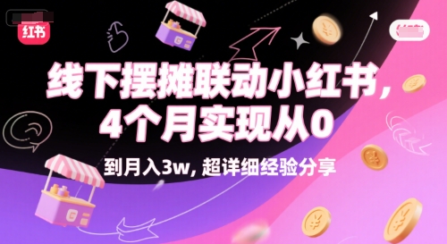 线下摆摊联动小红书，4 个月实现从 0 到月入3w，超详细经验分享-chywc