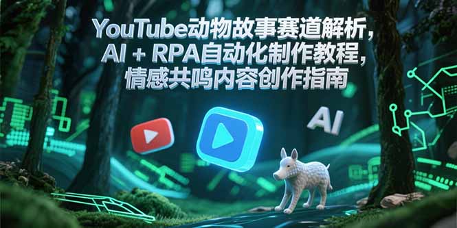 YouTube动物故事赛道解析，AI+RPA自动化制作教程，情感共鸣内容创作指南-chywc