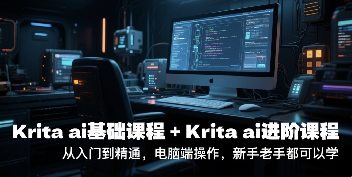 krita ai基础课程+Krita ai进阶课程，从入门到精通，电脑端操作，新手老手都可以学-chywc