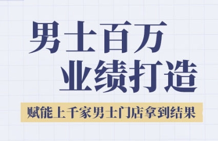 2025男士美业百万业绩打造，赋能上千家男士门店拿到结果-chywc