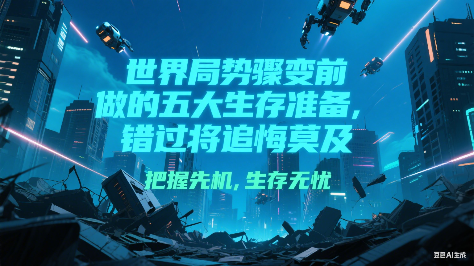 付费文章《世界局势骤变前必做的五大生存准备，错过将追悔莫及》-chywc