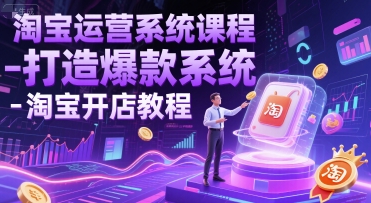 淘宝运营系统课程-打造爆款系统-淘宝开店教程-chywc