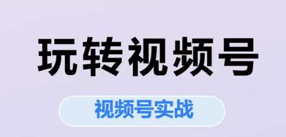 玩转视频号，视频号实战系列课-chywc