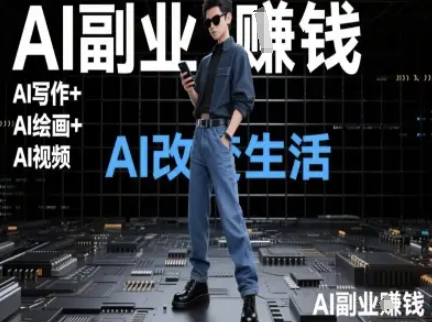AI改变生活(Ai写作+AI绘画+Ai视频)，AI副业挣钱-chywc