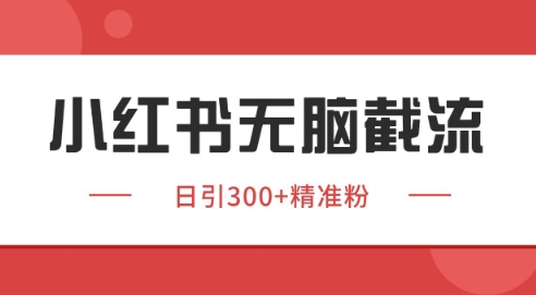 小红书截流同行客源，独家野路子获客玩法 日引200+暴力获客【揭秘】-chywc