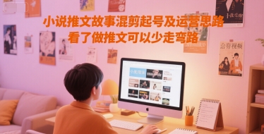 小说推文故事混剪起号及运营思路，看了做推文可以少走弯路-chywc