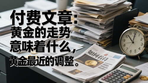 付费文章：黄金的走势意味着什么，如何看待黄金最近的调整-chywc