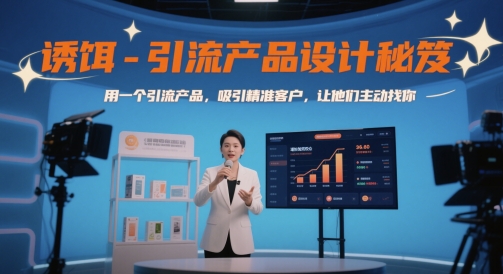 诱饵-引流产品设计秘笈，用一个引流产品，吸引精准客户，让他们主动找你-chywc