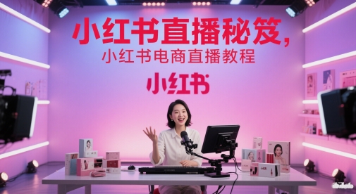 小红书直播秘笈，小红书电商直播教程-chywc