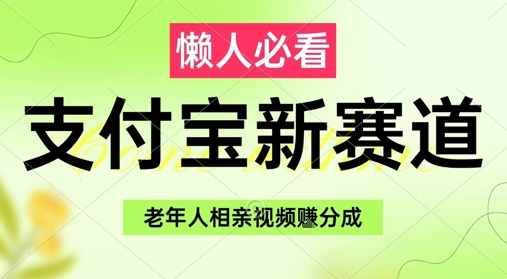 支付宝新赛道，利用老年人相亲视频，挣分成收益，轻松月入过W，操作简单-chywc
