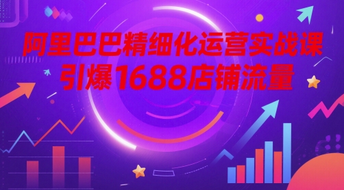 阿里巴巴精细化运营实战课，引爆1688店铺流量-chywc