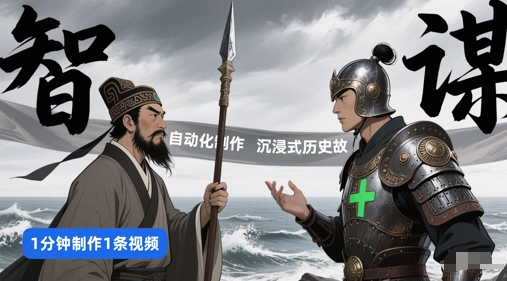 扣子工作流一键生成沉浸式历史故事，一天工作量，3分钟搞定-chywc