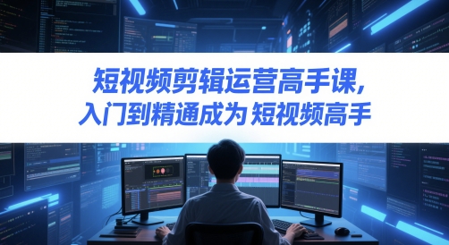 短视频剪辑运营高手课，入门到精通成为短视频高手-chywc