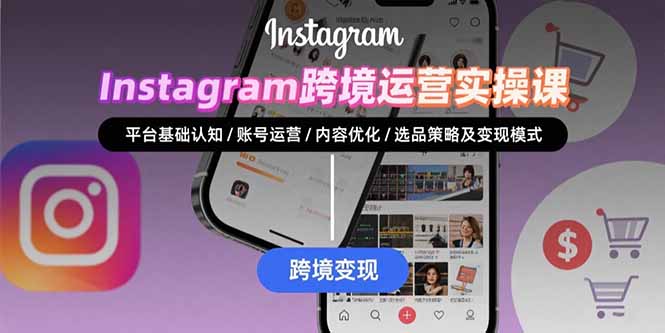 Instagram跨境运营实战：平台认知/账号运营/内容优化/选品策略及变现模式-chywc