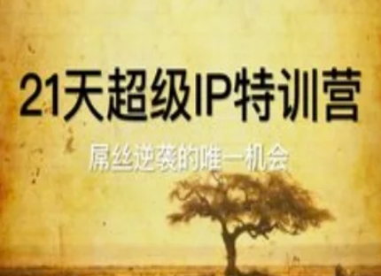 21天超级IP特训营，屌丝逆袭的唯一机会-chywc