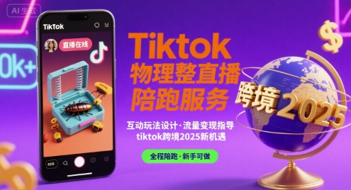 Tiktok物理整蛊直播陪跑服务-tiktok跨境2025-chywc