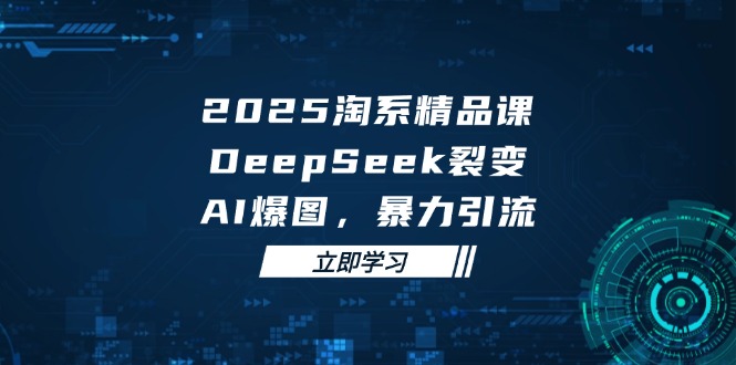 2025 淘系精品课，DeepSeek 裂变，AI 爆图，暴力引流-chywc