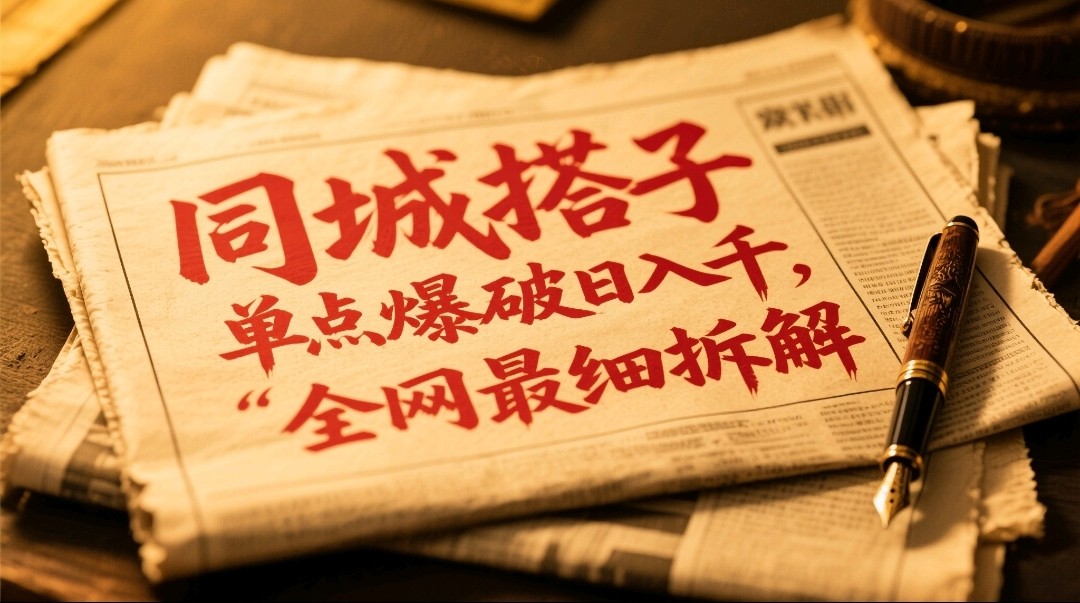 同城搭子群19.9单点爆破日入千，搭子组局月入万，全网最细拆解-chywc