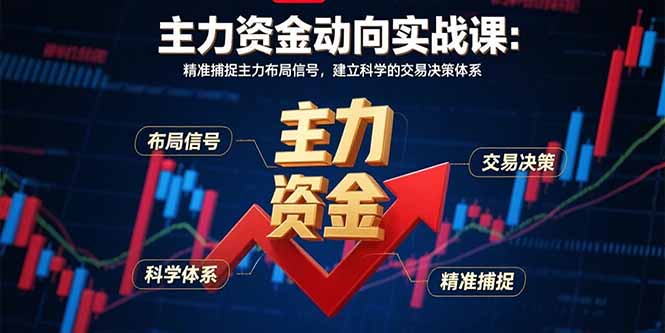 主力资金动向实战课-8月：精准捕捉主力布局信号，建立科学的交易决策体系-chywc