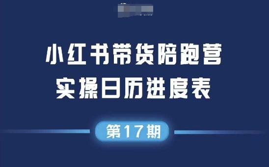 小红书第17期带货陪跑营，不囤货，无不直播，无不投流，通过选品+笔记内容+测品+笔记铺量+矩阵运营打爆款(更新)-chywc