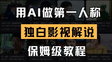 用AI做第一人称独白影视解说，手把手教学，保姆级教程-chywc