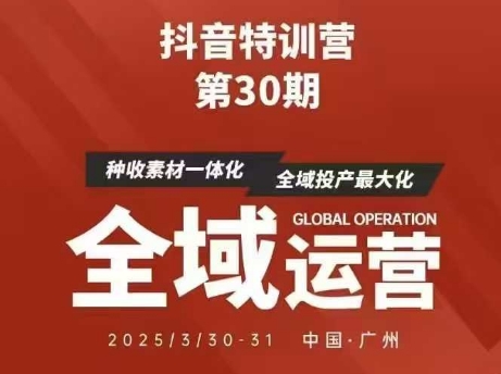 抖音特训营第30期线下培训资料，没有录音视频，正版整理的脑图资料及学员总结核心点-chywc