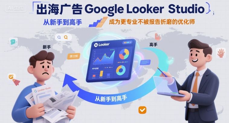 出海广告Google Looker Studio从新手到高手，成为更专业不被报告折磨的优化师-chywc