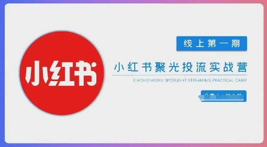 小红书聚光陪跑第一期，教你从0到1玩转小红书聚光投流，搭建小红书付费投流团队，更快的见到效果-chywc