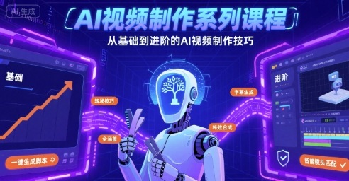 AI视频制作系列课程，从基础到进阶的AI视频制作技巧全涵盖-chywc