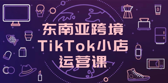 东南亚跨境TikTok小店运营课，掌握店铺设置与流量转化核心技巧-chywc