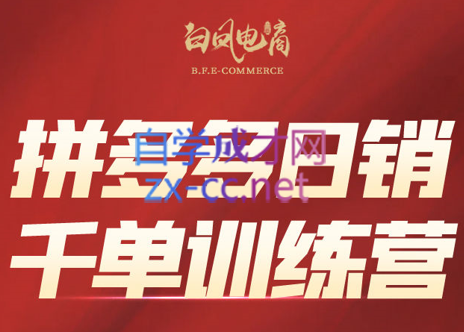 白凤电商·拼多多日销千单训练营(更新4月)-chywc