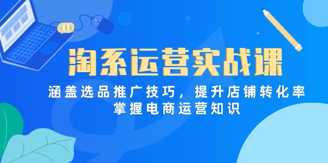 淘系运营实战课，涵盖选品推广技巧，提升店铺转化率，掌握电商运营知识-chywc