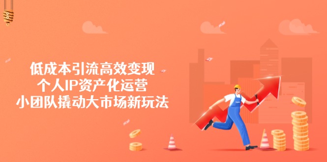 低成本引流高效变现，个人IP资产化运营，小团队撬动大市场新玩法-chywc